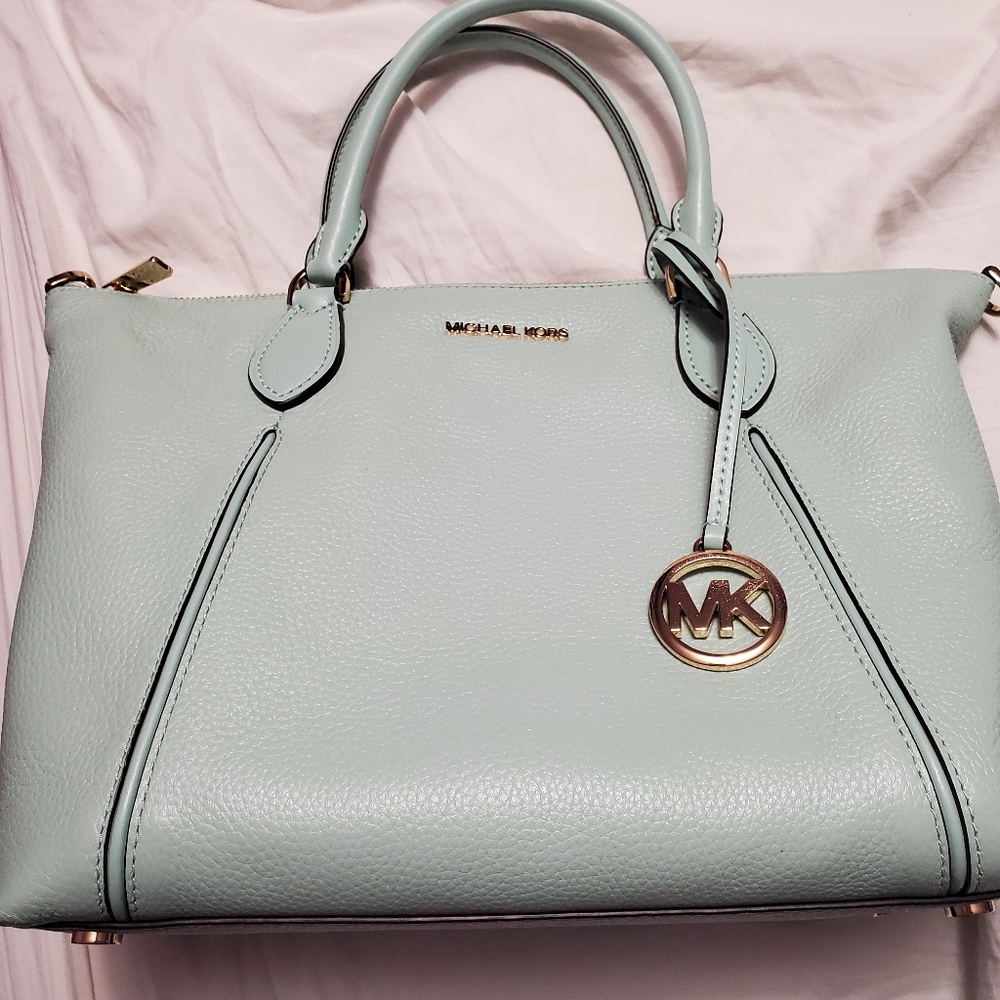 Michael kors mint satchel